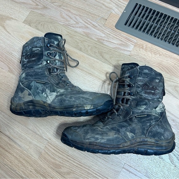 Cabela’s Camouflage Dryplus Scent Eliminator Boots Sz 8D Green Tan Hunting main image 6